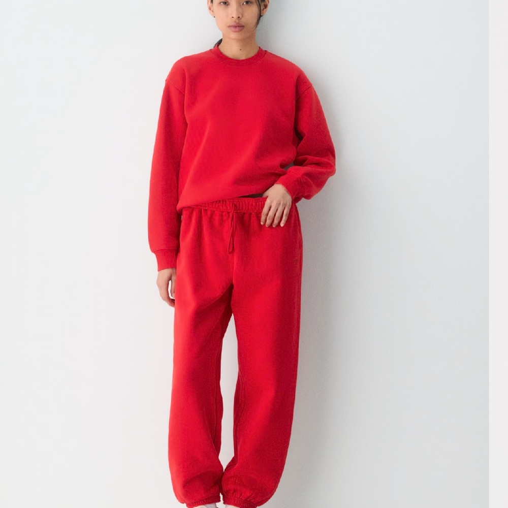 Aritzia Cozy Sweatfleece Mega Jogger Flashing Red Size Small Regular
